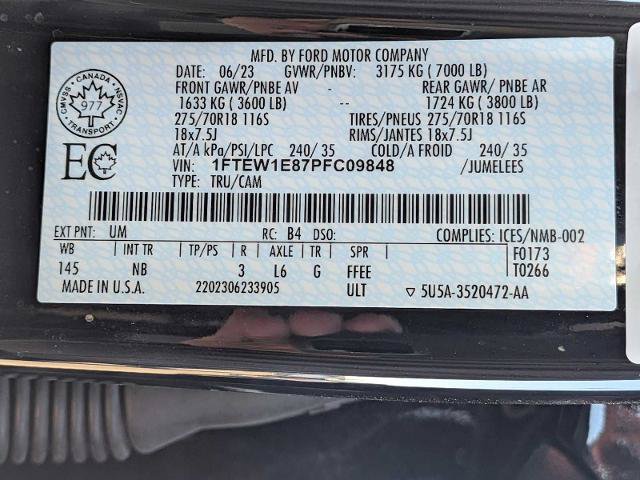Certified 2023 Ford F150 Tremor w/ Equipment Group 402A High AWD/4WD image 30