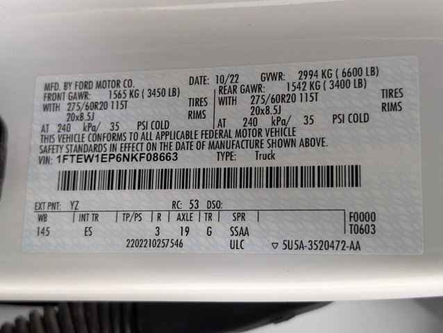 Certified 2022 Ford F150 Lariat image 10