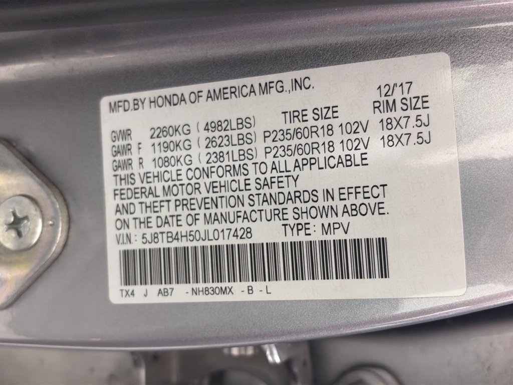 Used 2018 Acura RDX w/ Technology Package AWD/4WD image 9