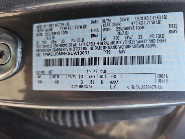 Certified 2025 Ford Escape ST-Line FWD image 34