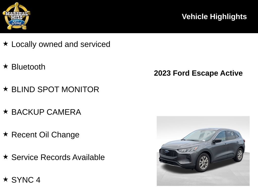 Certified 2023 Ford Escape Active FWD image 2