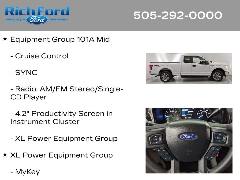 Certified 2018 Ford F150 XL w/ Equipment Group 101A Mid AWD/4WD image 11