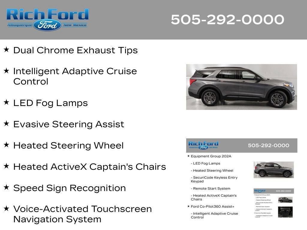 Certified 2024 Ford Explorer XLT w/ Equipment Group 202A RWD image 87