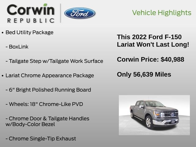 Certified 2022 Ford F150 Lariat w/ Max Trailer Tow Package image 14