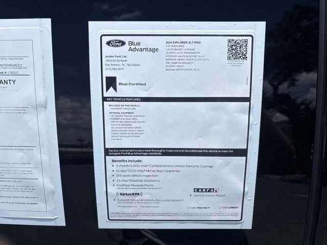 Certified 2024 Ford Explorer XLT RWD image 9