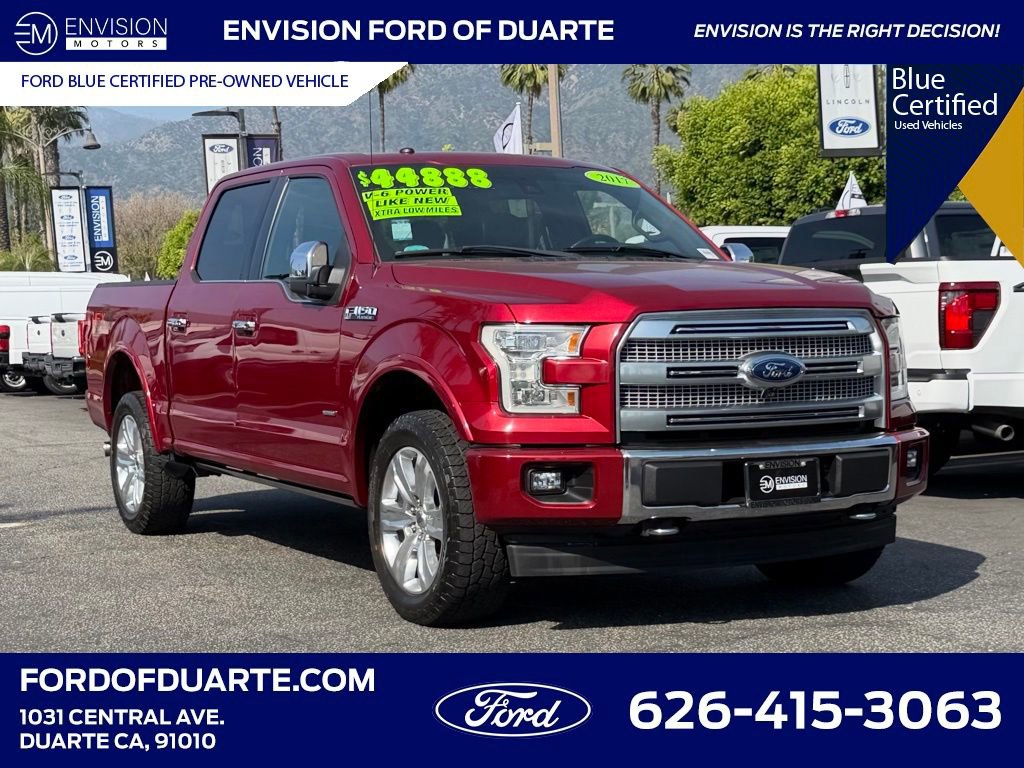 Certified 2017 Ford F150 Platinum w/ Equipment Group 701A Luxury