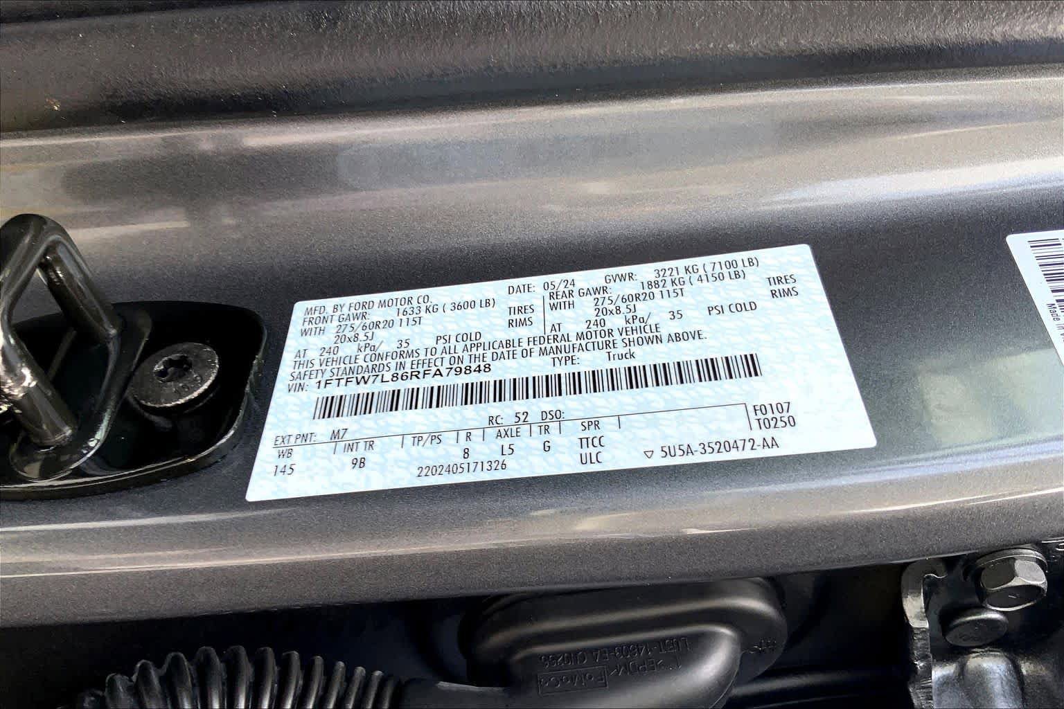 Certified 2024 Ford F150 Platinum w/ Equipment Group 702A High AWD/4WD image 34