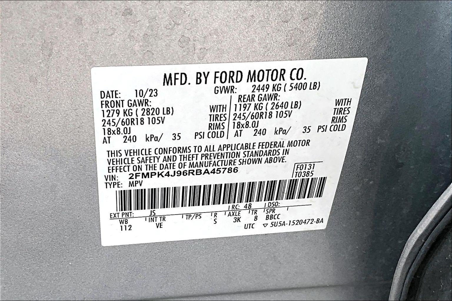 Certified 2024 Ford Edge SEL AWD/4WD image 35
