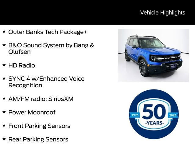 Certified 2025 Ford Bronco Sport Outer Banks w/ Outer Banks Tech Package+ AWD/4WD image 11
