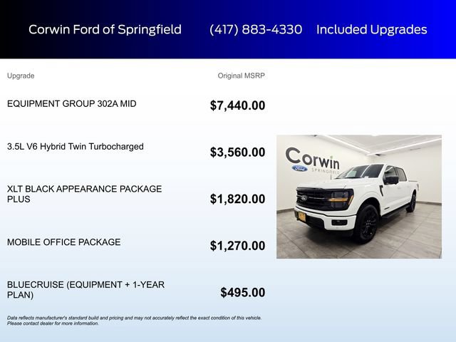 Certified 2025 Ford F150 XLT w/ Equipment Group 302A MID AWD/4WD image 6