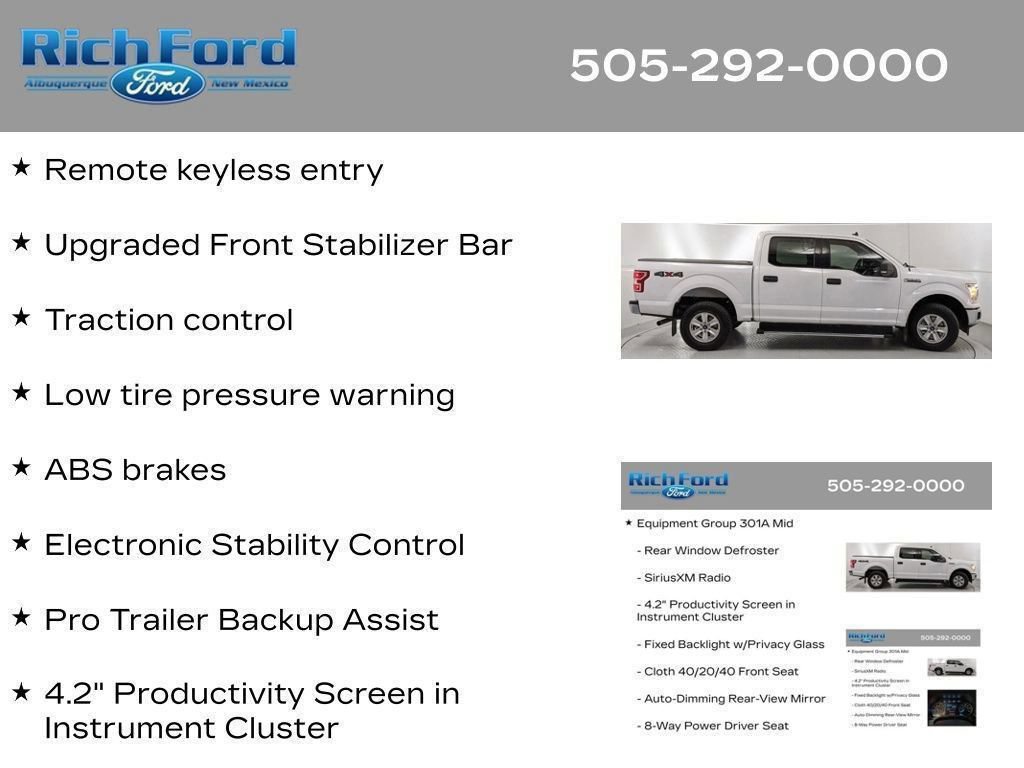 Certified 2020 Ford F150 XLT w/ Equipment Group 301A Mid AWD/4WD image 90
