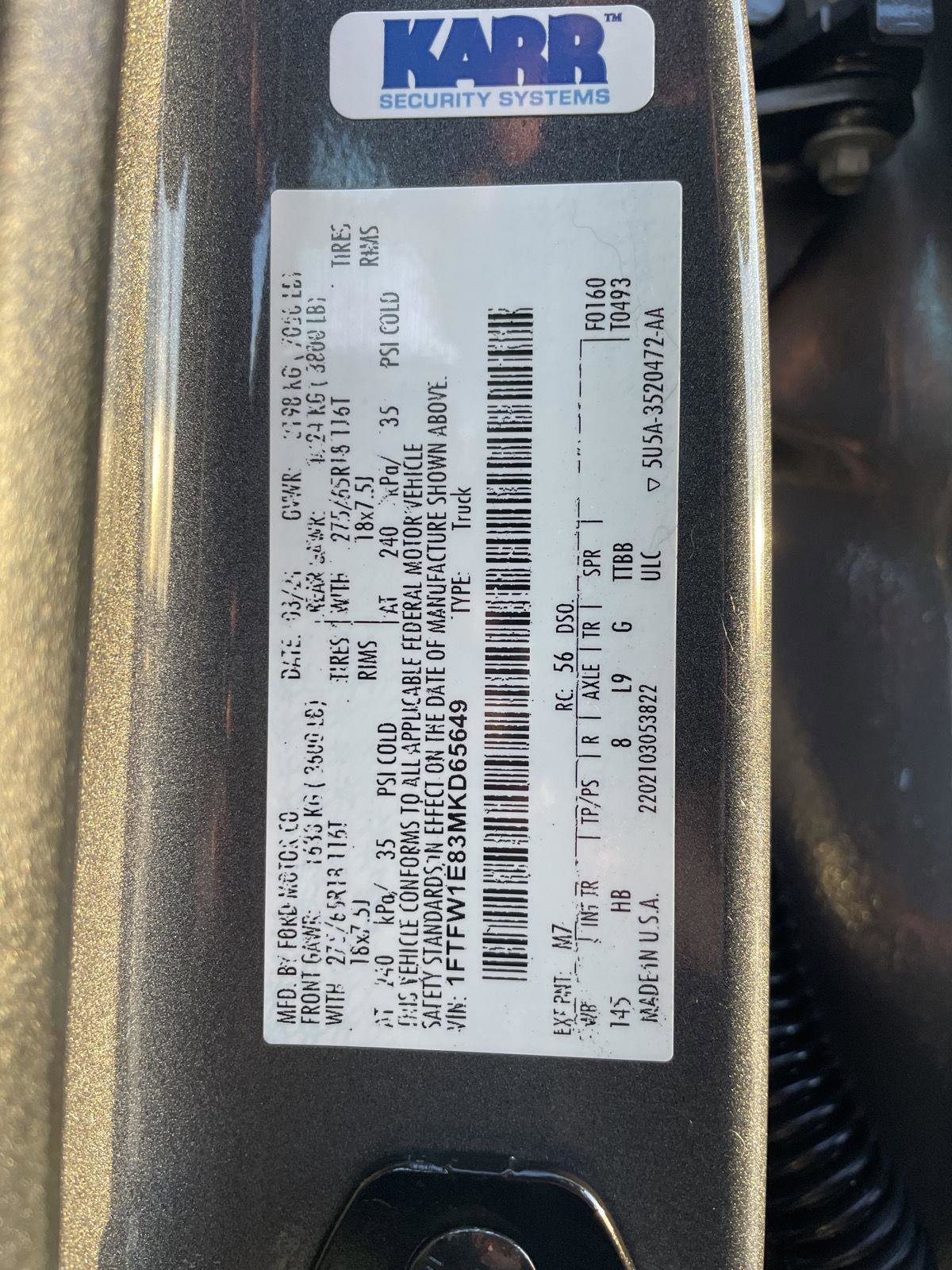 Certified 2021 Ford F150 Lariat w/ Equipment Group 502A High AWD/4WD image 40