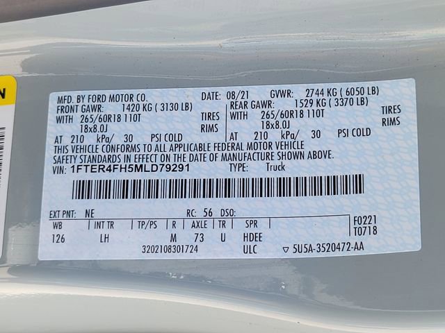 Certified 2021 Ford Ranger XLT w/ Equipment Group 302A High AWD/4WD image 17