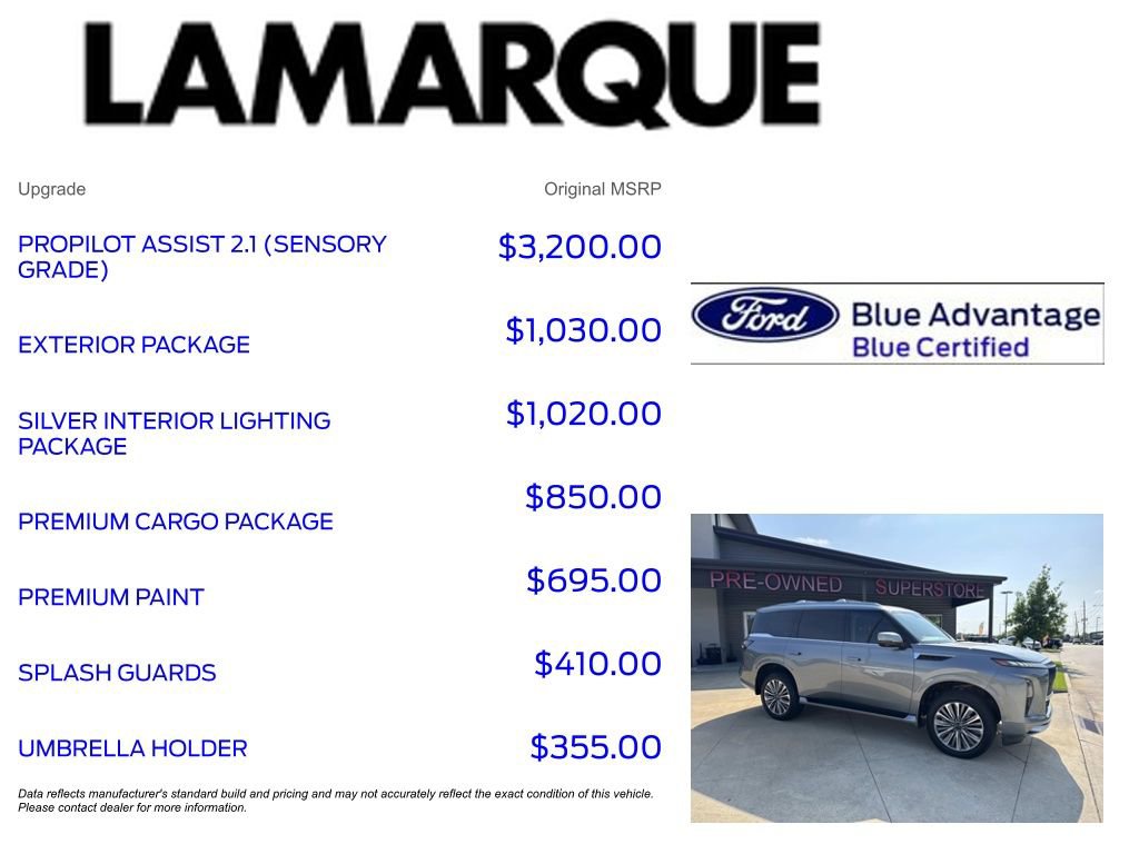 Used 2025 INFINITI QX80 Sensory w/ Exterior Package AWD/4WD image 10