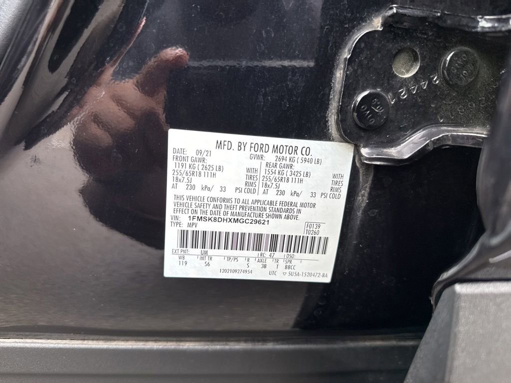 Certified 2021 Ford Explorer XLT w/ Equipment Group 202A AWD/4WD image 54
