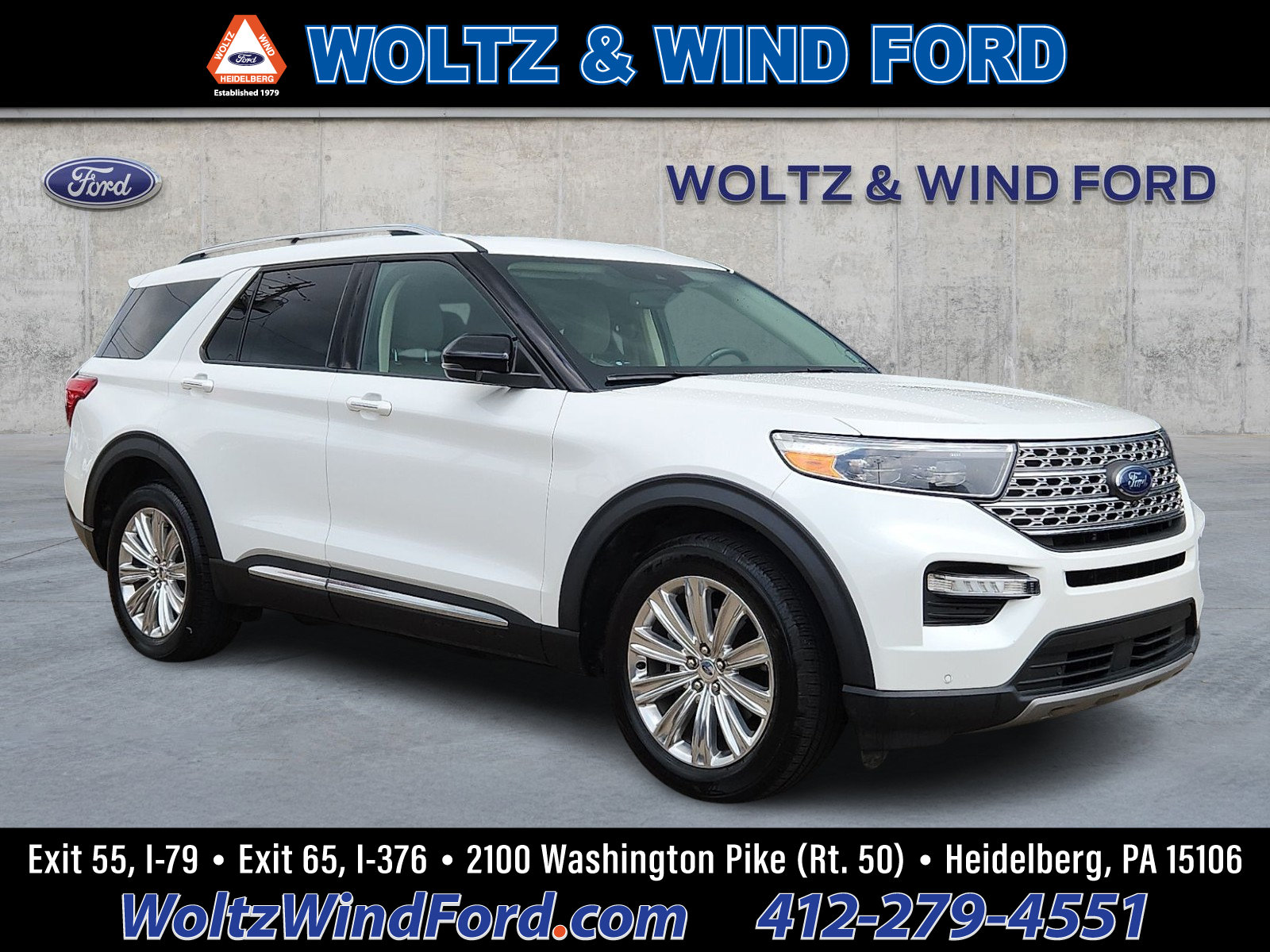 Certified 2021 Ford Explorer Limited w/ Equipment Group 301A AWD/4WD image 1