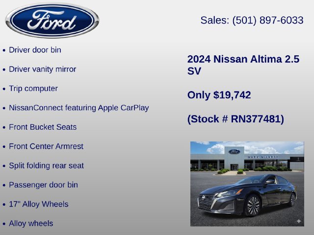 Used 2024 Nissan Altima 2.5 SV FWD image 35