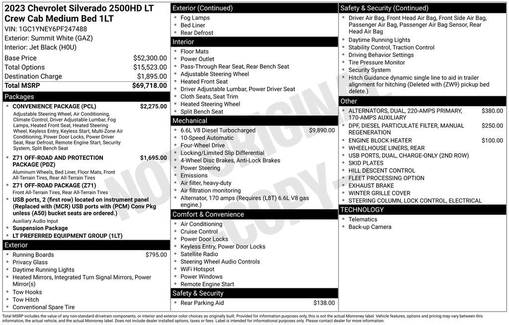 Used 2023 Chevrolet Silverado 2500 LT w/ Convenience Package image 5