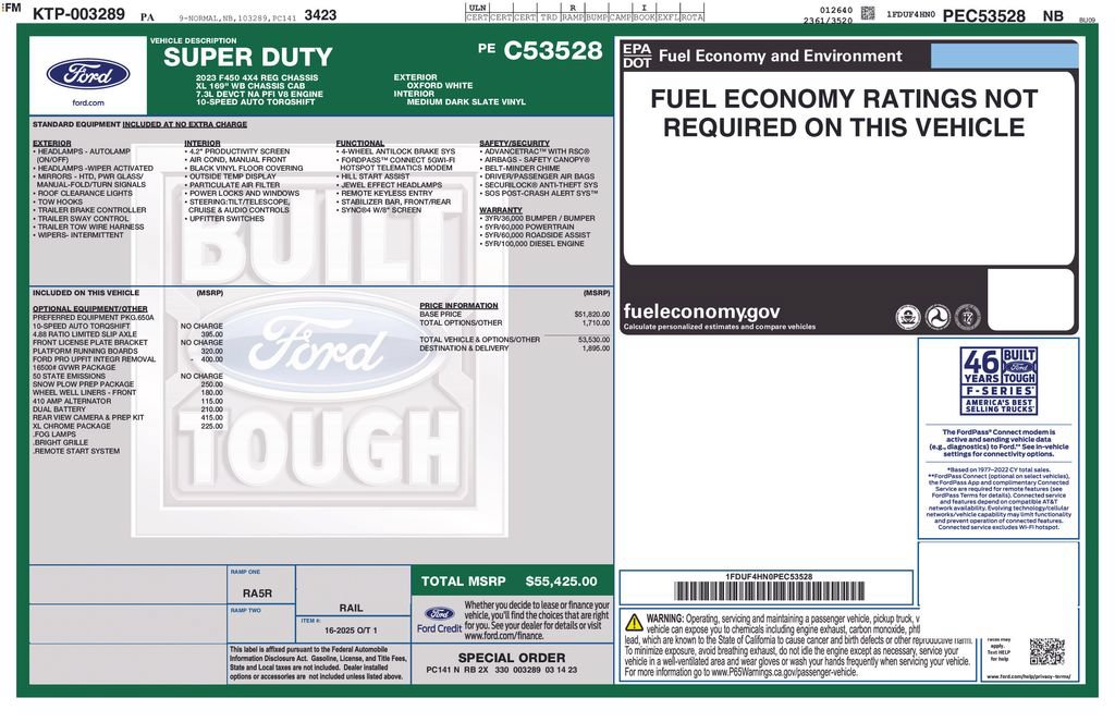 Certified 2023 Ford F450 XL w/ Snow Plow Prep Package AWD/4WD image 38