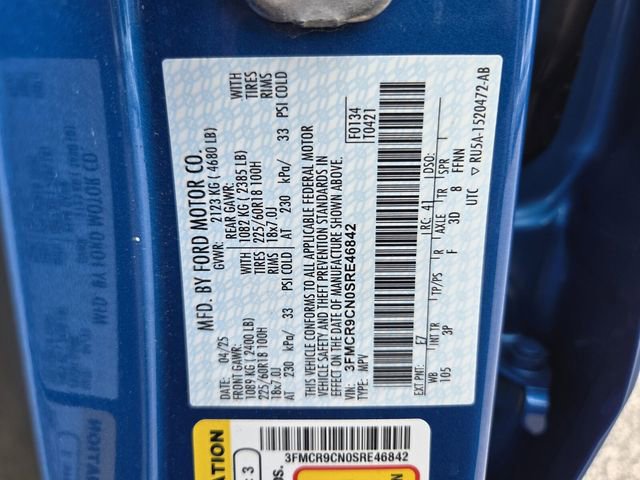 Certified 2025 Ford Bronco Sport Outer Banks w/ Outer Banks Tech Package+ AWD/4WD image 20