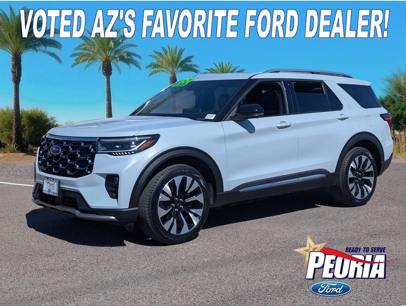 Certified 2025 Ford Explorer Platinum w/ LUX Leather Package