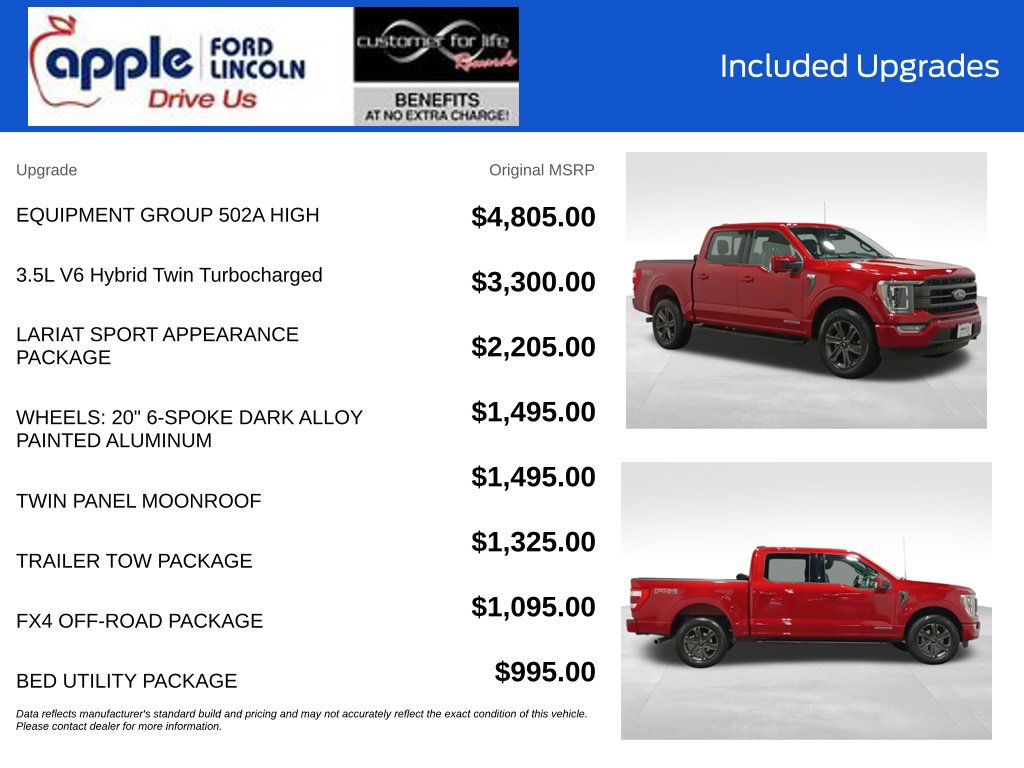 Certified 2023 Ford F150 Lariat w/ Equipment Group 502A High AWD/4WD image 4