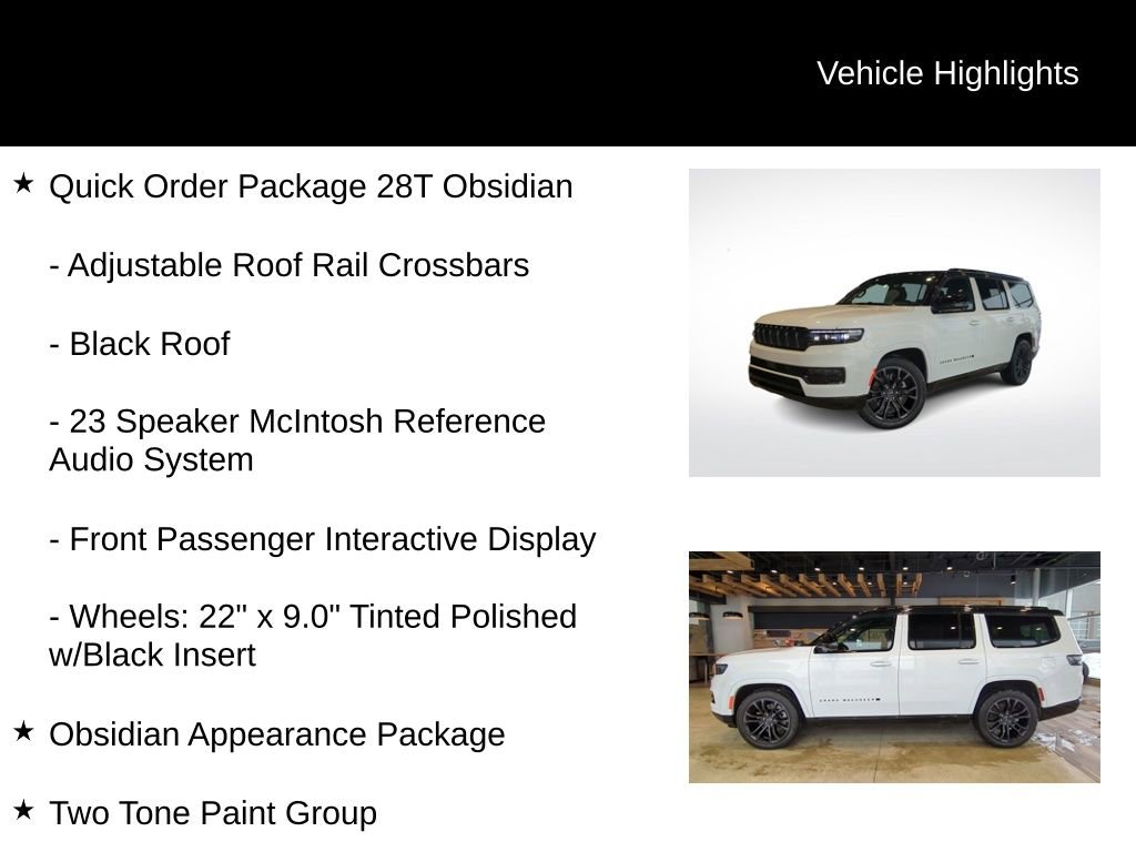 Used 2024 Jeep Grand Wagoneer Series II w/ Quick Order Packagew 28T image 11