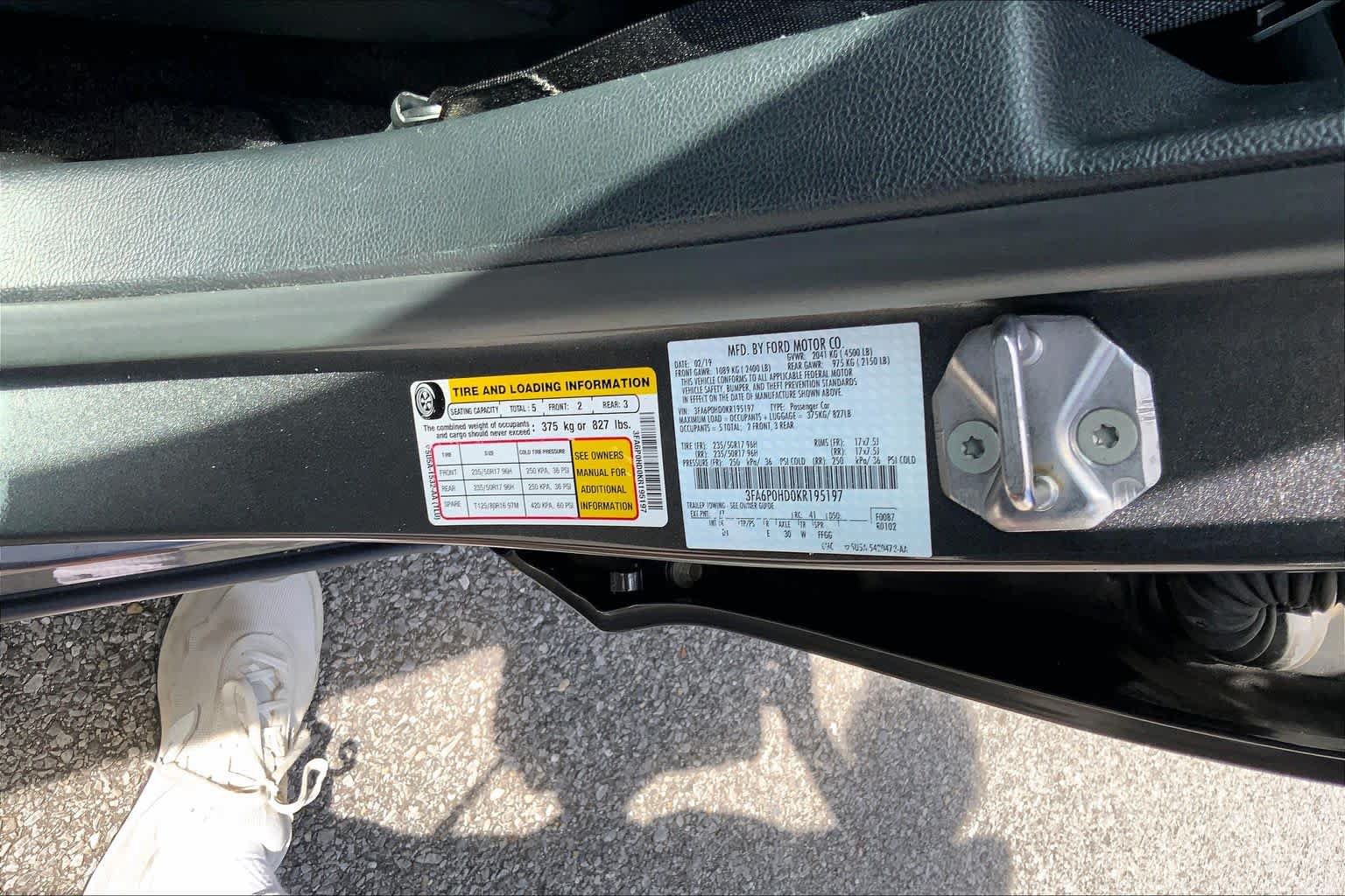 Certified 2019 Ford Fusion SE FWD image 31