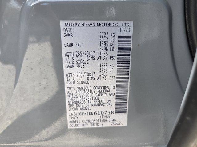 Used 2024 Nissan Frontier PRO-4X w/ Pro Premium Package AWD/4WD image 21