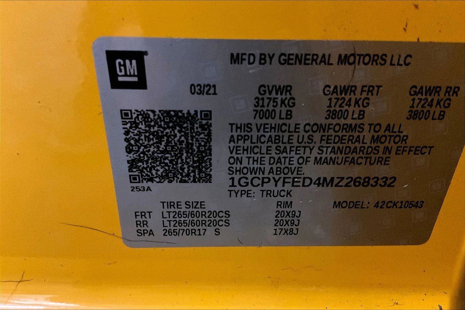 Used 2021 Chevrolet Silverado 1500 LT Trail Boss w/ Bed Protection Package image 34