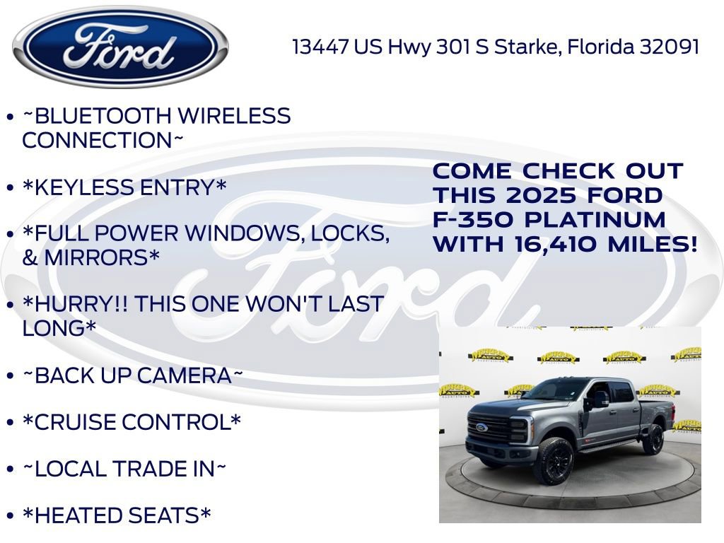 Certified 2025 Ford F350 Platinum w/ Tremor Off-Road Package AWD/4WD image 10