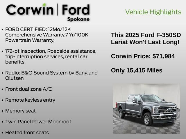 Certified 2025 Ford F350 Lariat w/ Camper Package AWD/4WD image 12