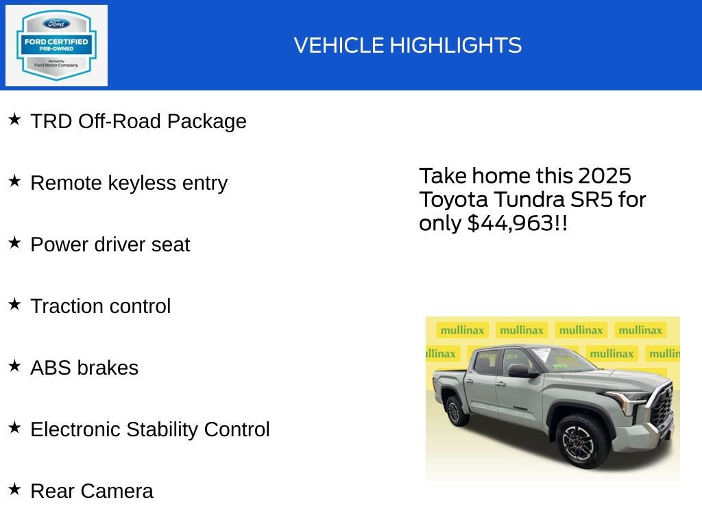 Used 2025 Toyota Tundra SR5 image 17