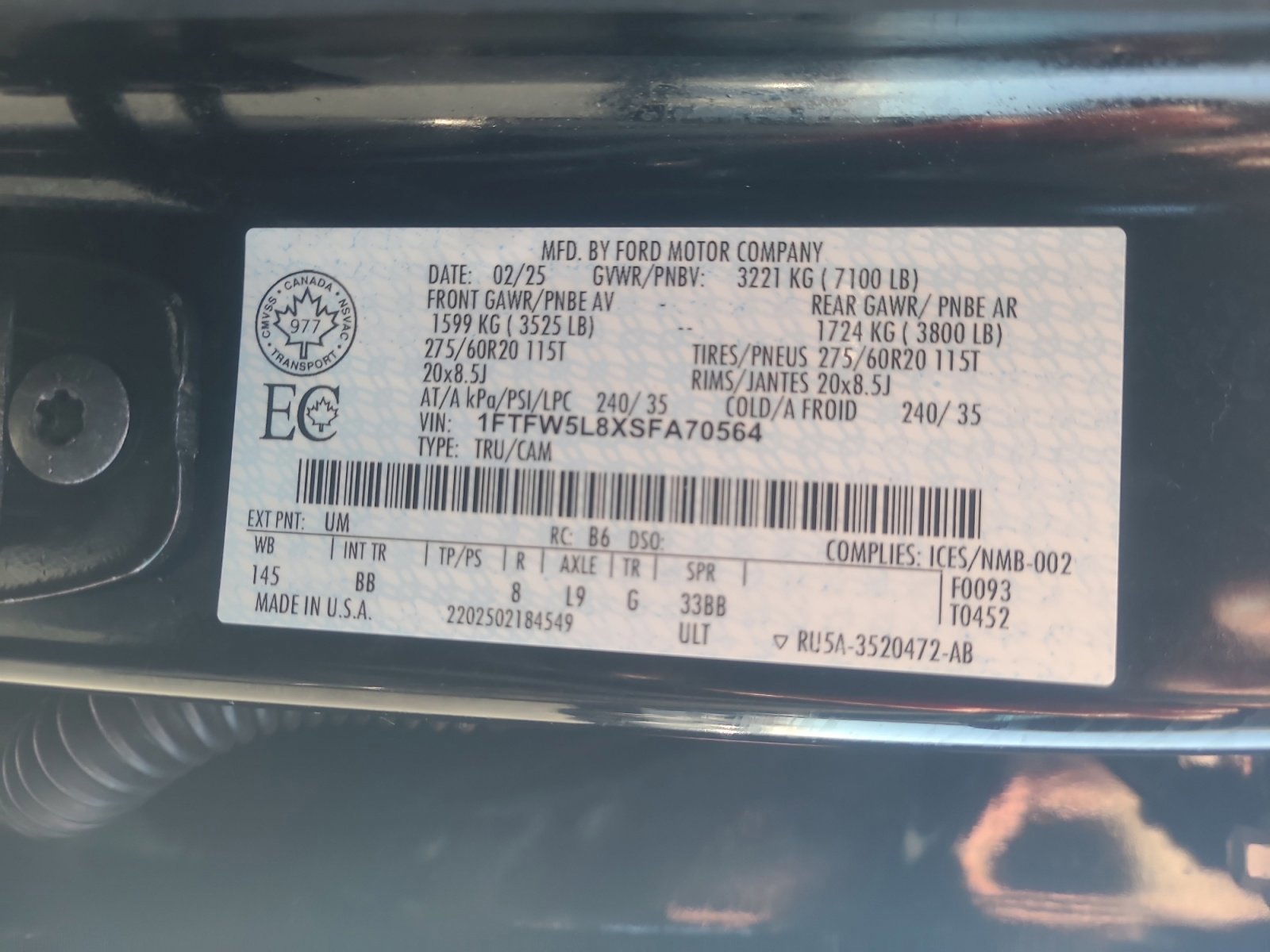 Certified 2025 Ford F150 Lariat w/ Equipment Group 502A High image 25