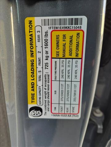 Certified 2019 Ford F150 Lariat AWD/4WD image 15
