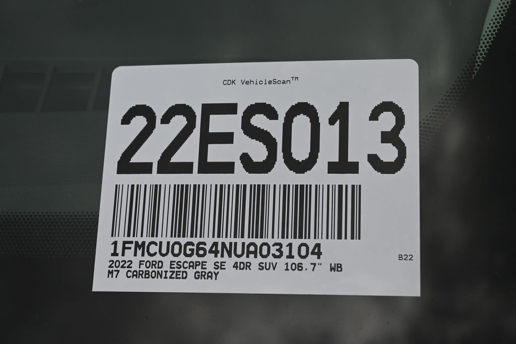 Certified 2022 Ford Escape SE w/ Convenience Package FWD image 38