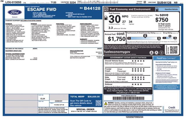 Certified 2025 Ford Escape ST-Line FWD image 32