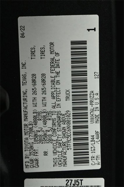 Used 2022 Toyota Tundra 1794 Edition w/ TRD Off-Road Package image 51