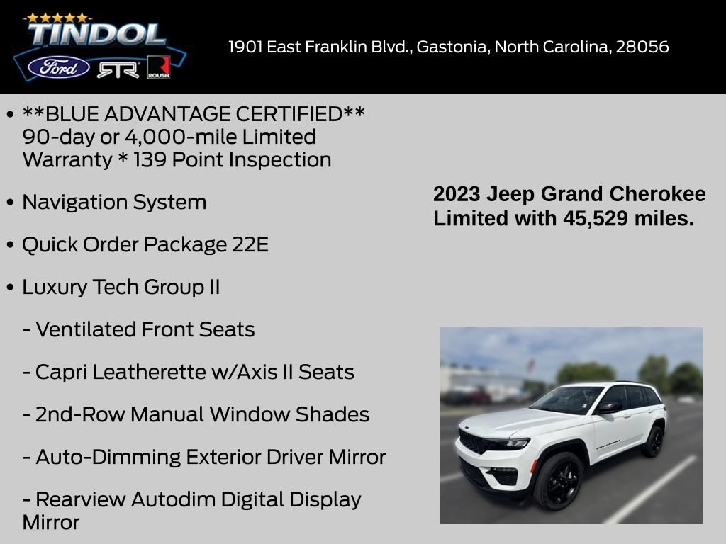 Used 2023 Jeep Grand Cherokee Limited w/ Luxury Tech Group II AWD/4WD image 19