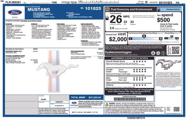 Certified 2025 Ford Mustang Coupe RWD image 3