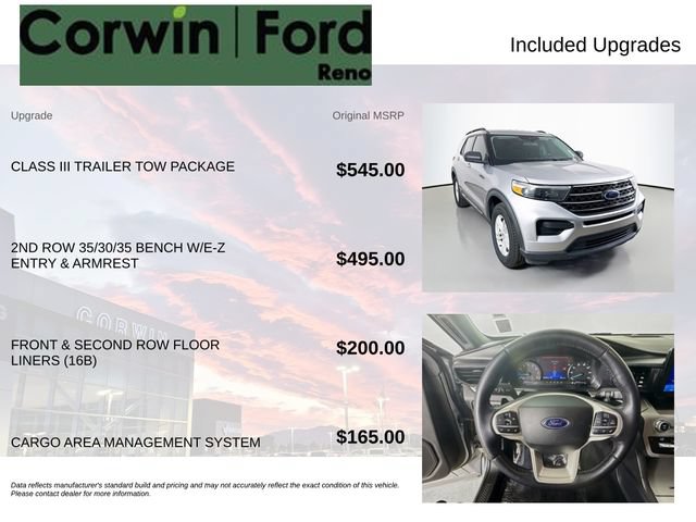 Certified 2021 Ford Explorer XLT w/ Class III Trailer Tow Package AWD/4WD image 3