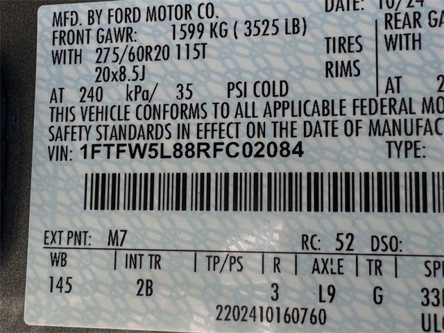 Certified 2024 Ford F150 Lariat w/ FX4 Off-Road Package image 34