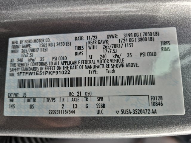 Certified 2023 Ford F150 XLT w/ Equipment Group 301A Mid AWD/4WD image 37