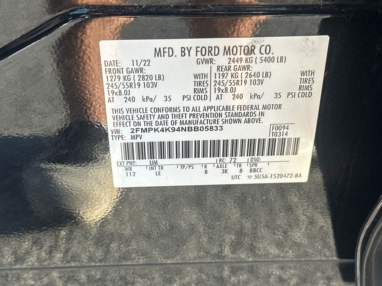 Certified 2022 Ford Edge Titanium AWD/4WD image 34