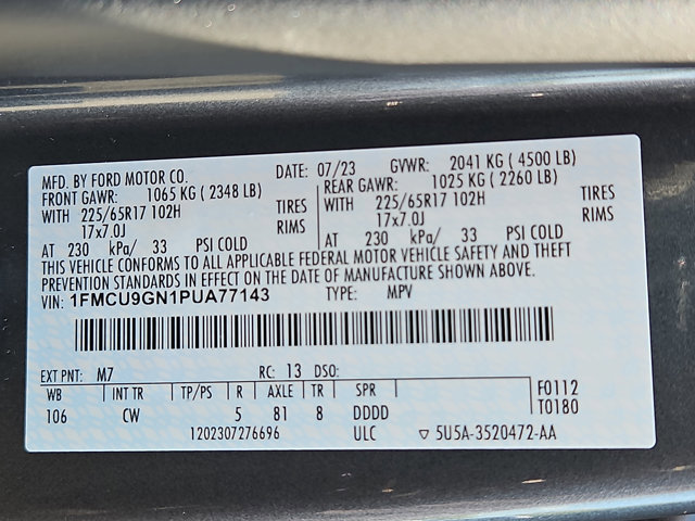 Certified 2023 Ford Escape Active w/ Tech Pack #1 AWD/4WD image 30