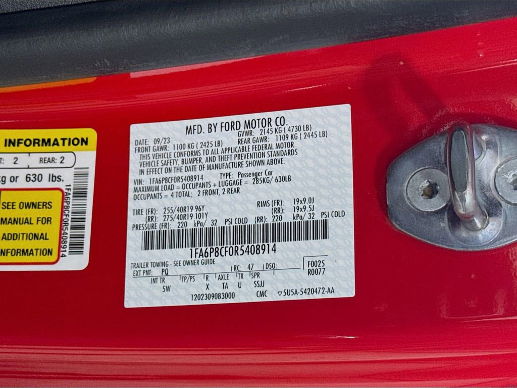 Certified 2024 Ford Mustang GT Premium w/ GT Performance Package image 32