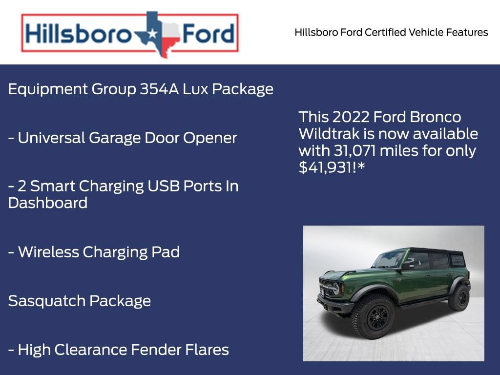 Certified 2022 Ford Bronco Wildtrak AWD/4WD image 13