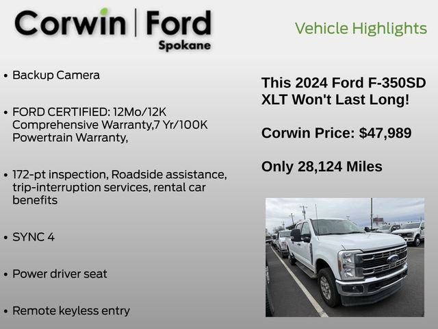Certified 2024 Ford F350 XLT image 6