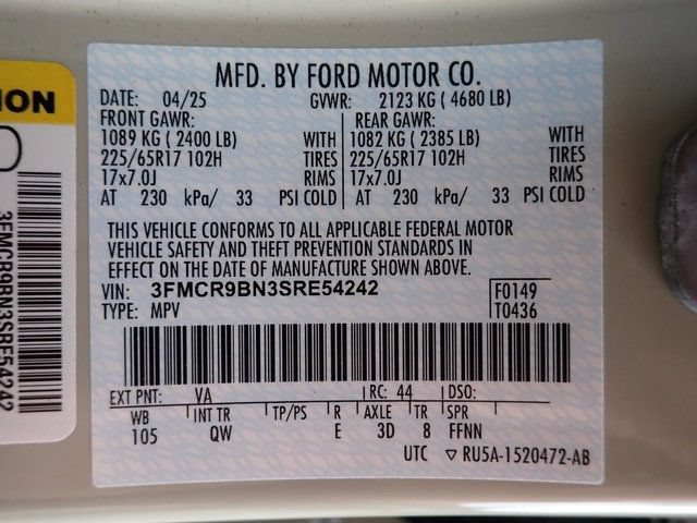 Certified 2025 Ford Bronco Sport Big Bend w/ Convenience Package AWD/4WD image 22