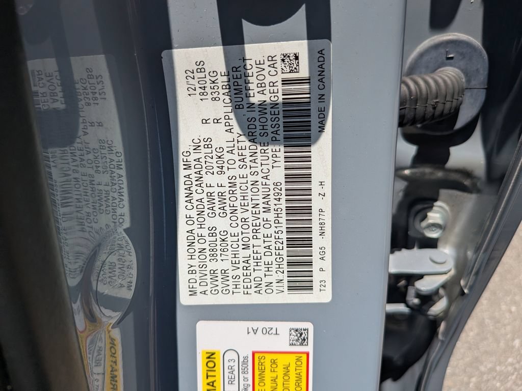 Used 2023 Honda Civic Sport image 34